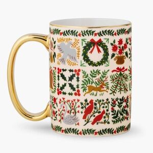 Rifle Paper Company Holiday Porcelain Mug NWOT